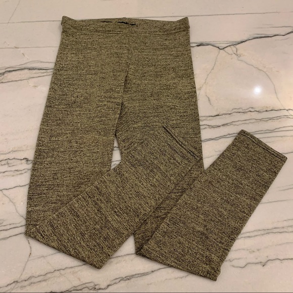 See You Monday Gold & Black Speckled Leggings Size Small - Picture 2 of 5